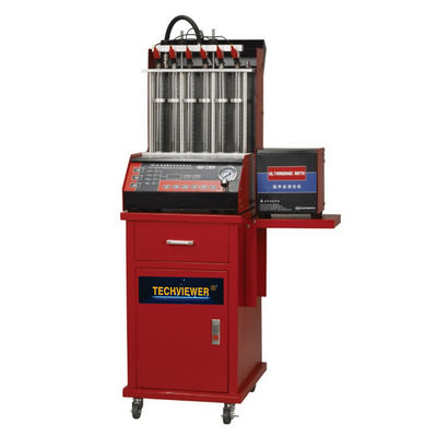 品質  Ultrasonic Auto Fuel Injector Tester And Cleaner 6 Nozzle For Vehicle 工場